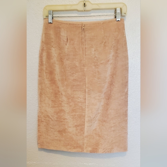XOXO Women's Pencil Skirt in Soft Tan - Picture 2 of 3